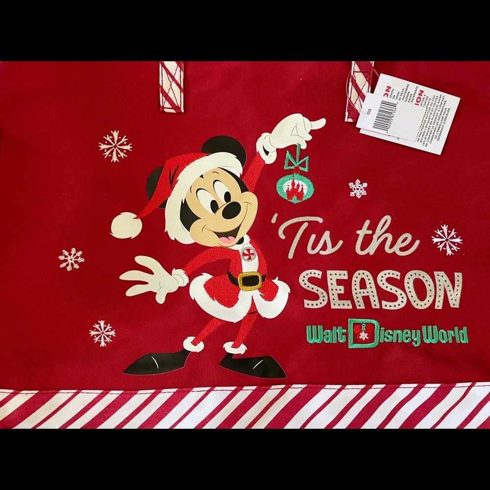 Disney Christmas Holiday Tote Bag WDW - Picture 3 of 4